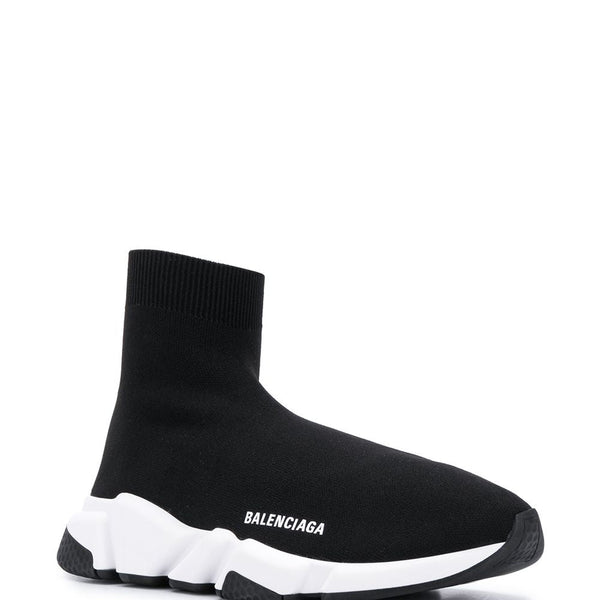 Close-up of Balenciaga sneakers hardware and fine stitching