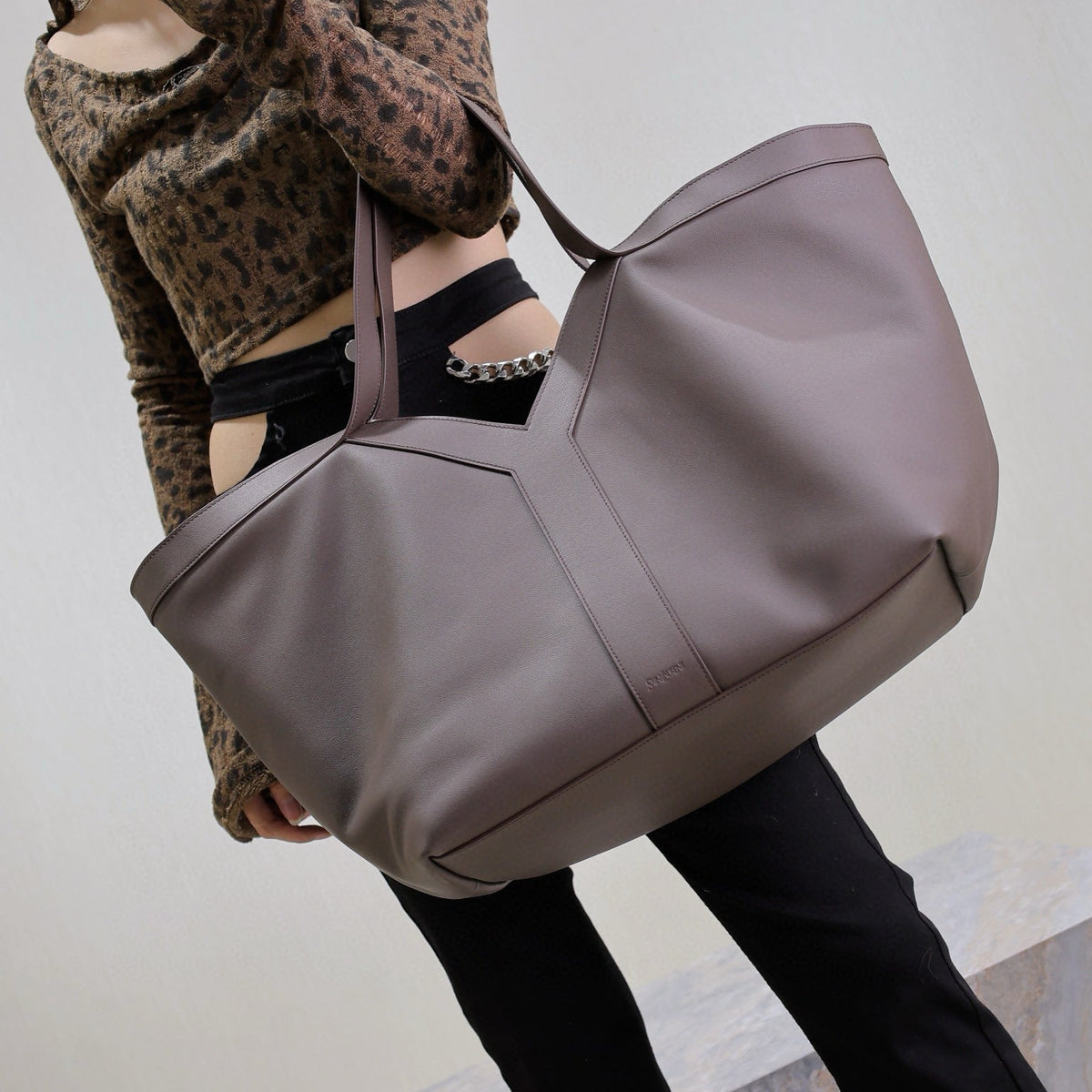 Saint Laurent Bags- Saint Laurent Y Tote In Leather Bag Premium Designer Shoulder Bag
