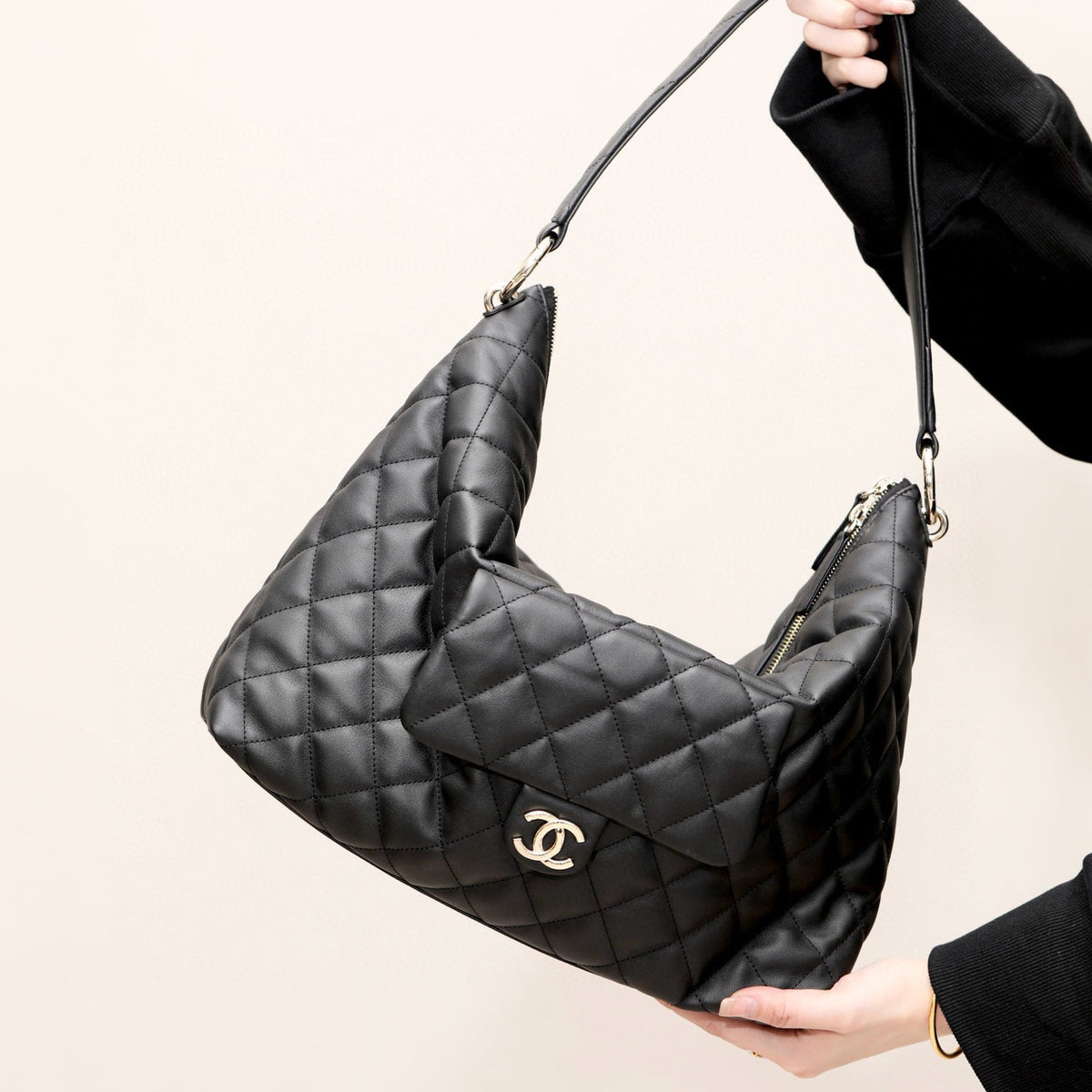 Chanel 23B Maxi Hobo Bag – luxury designer bag at Velouxe