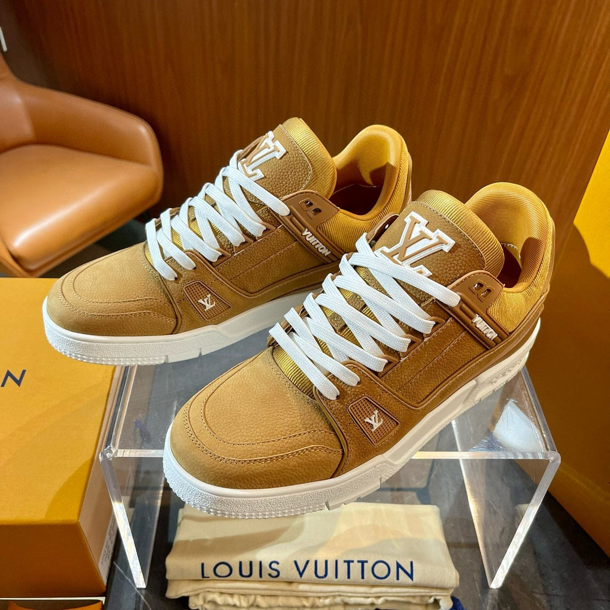 Louis Vuitton Shoes- Louis Vuitton Lou Trainers Comfortable Everyday Designer Shoes