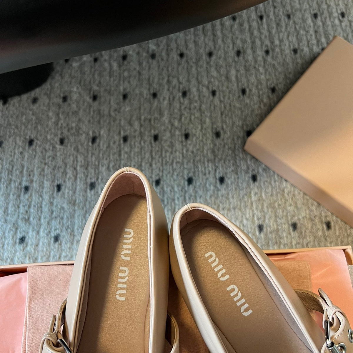 Shoes- Miu M Ballerina Flats Comfortable Everyday Designer Shoes