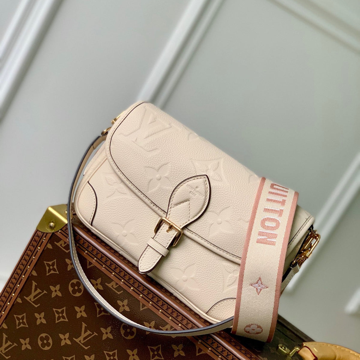 Louis Vuitton Bags- Louis Vuitton Lou Diane Satchel Bag Elegant Everyday Designer Handbag