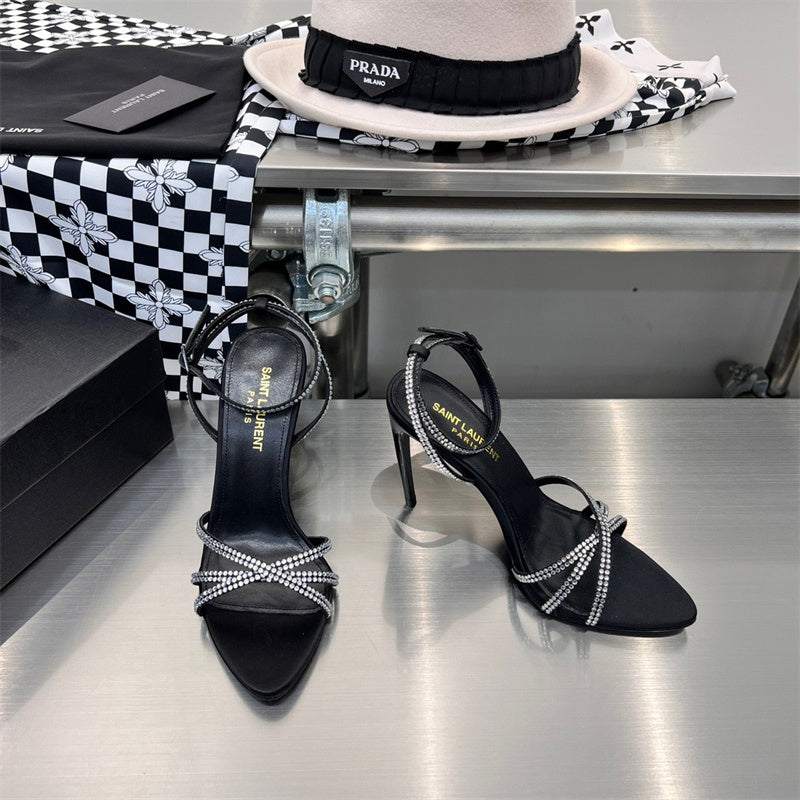 Close-up of Saint Laurent shoes craftsmanship