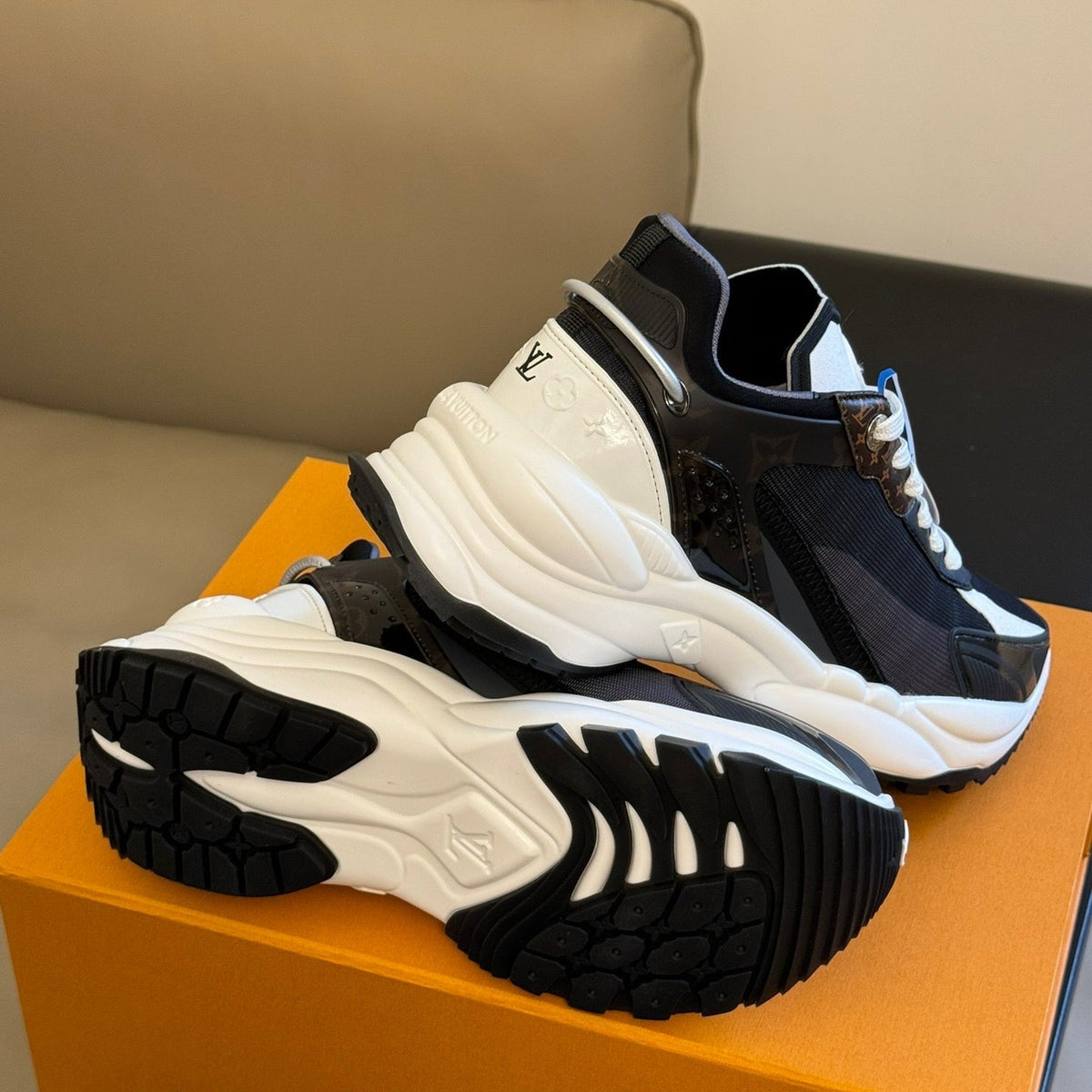 Louis Vuitton Shoes- Louis Vuitton Lou Run 55 Trainers Luxury Lifestyle Designer Footwear