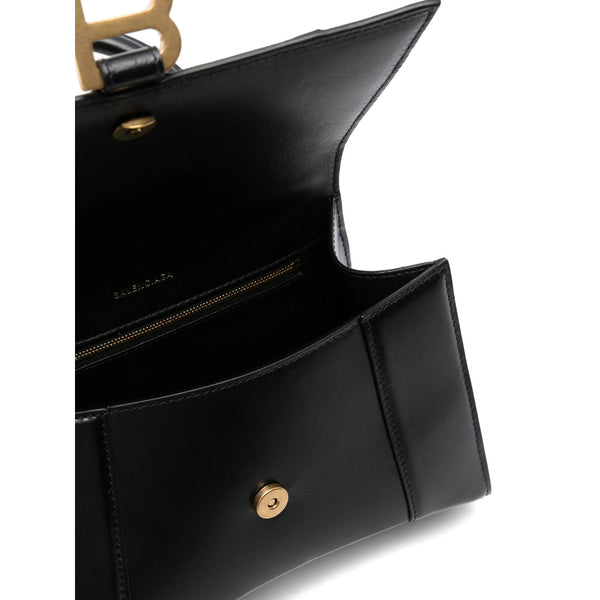 Close-up of Balenciaga totes hardware and fine stitching