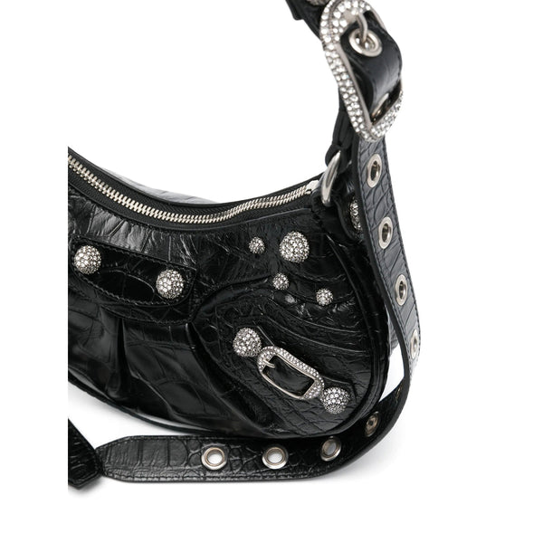 Balenciaga premium cross body bags detail and craftsmanship close-up