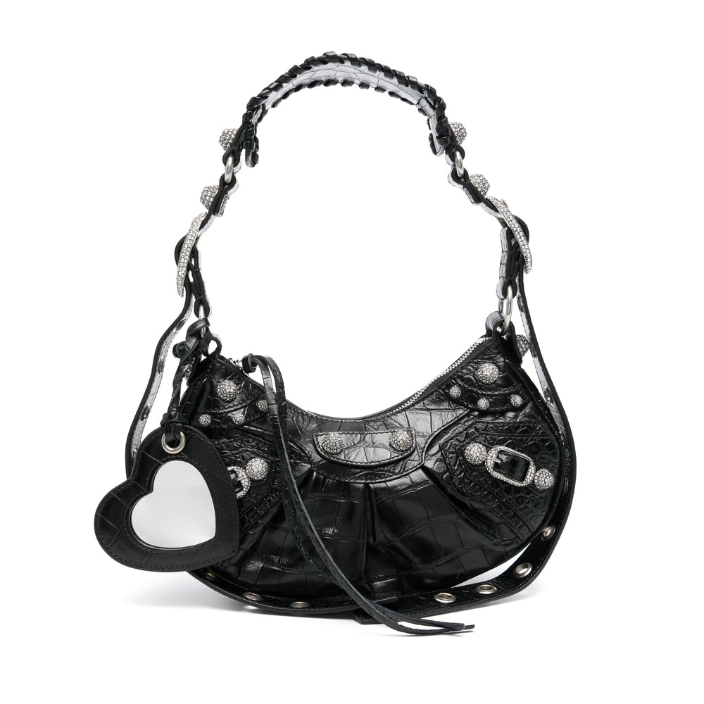 Balenciaga Bags? Balenciaga Black Shoulder Bags Women Elegant Everyday Designer Handbag