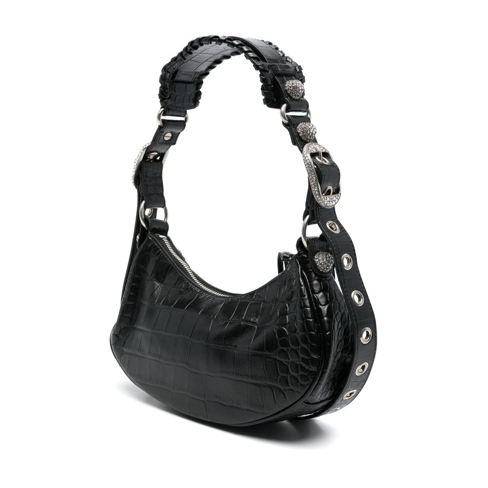Balenciaga Bags? Balenciaga Black Shoulder Bags Women Elegant Everyday Designer Handbag