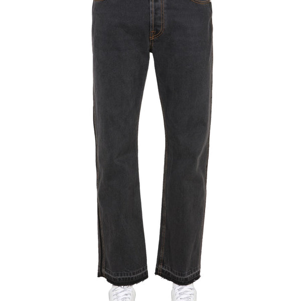 Alexander McQueen Jeans? Alexander Mcqueen Men Raw Cut Jeans Classic Everyday Designer Jeans