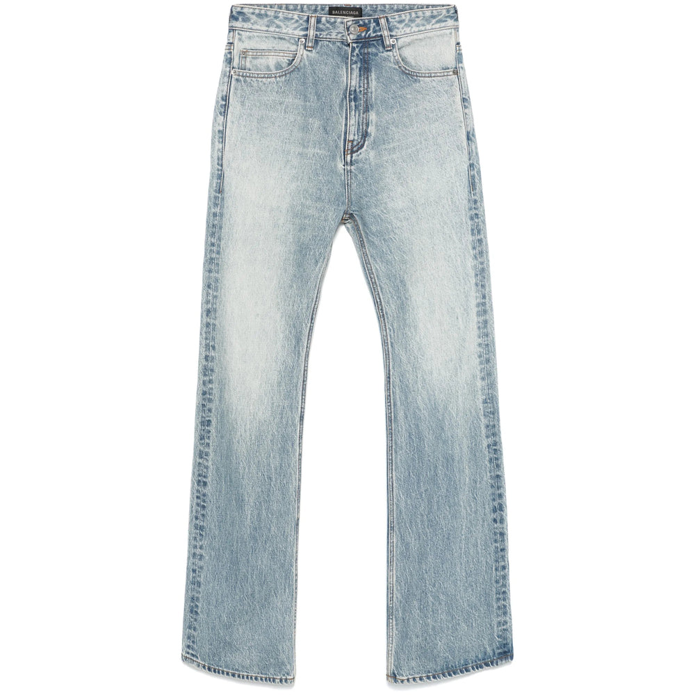 Balenciaga Jeans- Balenciaga Blue Denim - Flared Jeans Women Classic Everyday Designer Jeans