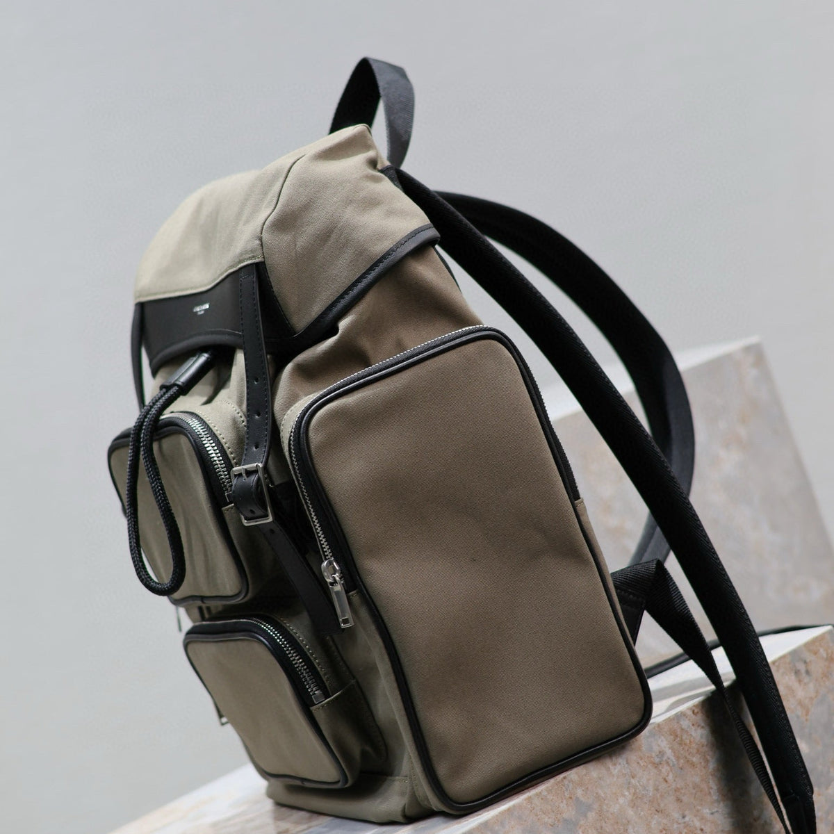 Saint Laurent Bags- Saint Laurent City Multi Pocket Backpack Luxury Designer Leather Handbag