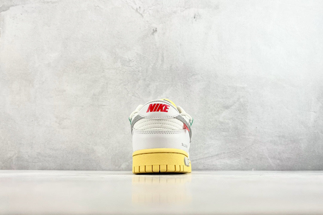 Off-White Shoes- Off-White Nike x Off White Dunk Low Lot 1 Trainers Comfortable Everyday Designer Shoes