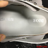 Dior Chocolate Brown Slingback Heels - Full Silhouette View