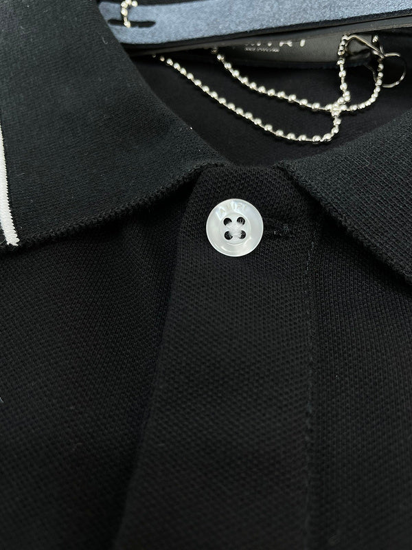 Close-up of Amiri t-shirt craftsmanship