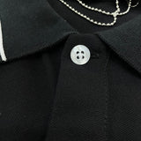 Close-up of Amiri t-shirt craftsmanship