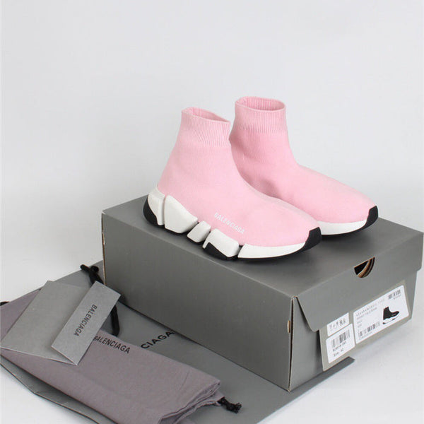 Balenciaga Nude Pointed-Toe Flats - Front View