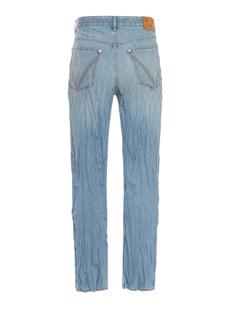 Bottega Veneta Jeans? Bottega Veneta Men Crushed Jeans Premium Designer Denim Jeans
