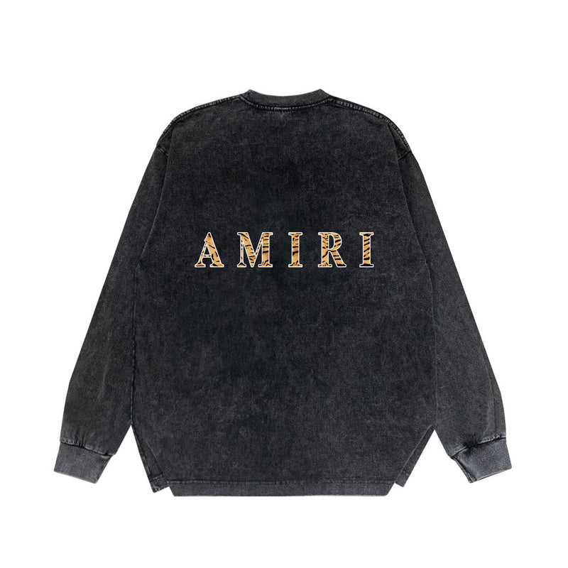 Close-up of Amiri hoodie craftsmanship