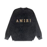 Close-up of Amiri hoodie craftsmanship
