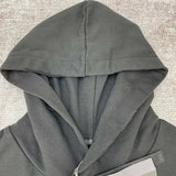Close-up of Amiri hoodie craftsmanship