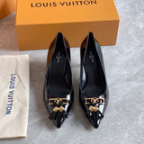 Close-up of Louis Vuitton shoes craftsmanship