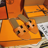 Hermes sandals Style 132 - logo and branding close-up