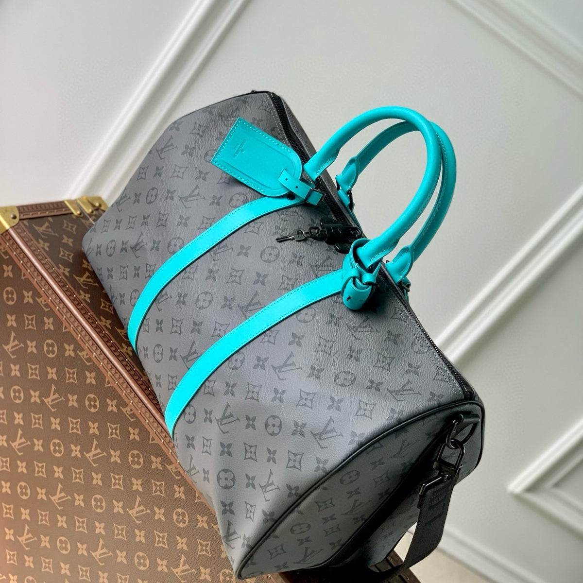 Louis Vuitton Bags- Louis Vuitton Lou Keepall 45 Bag Luxury Designer Leather Handbag