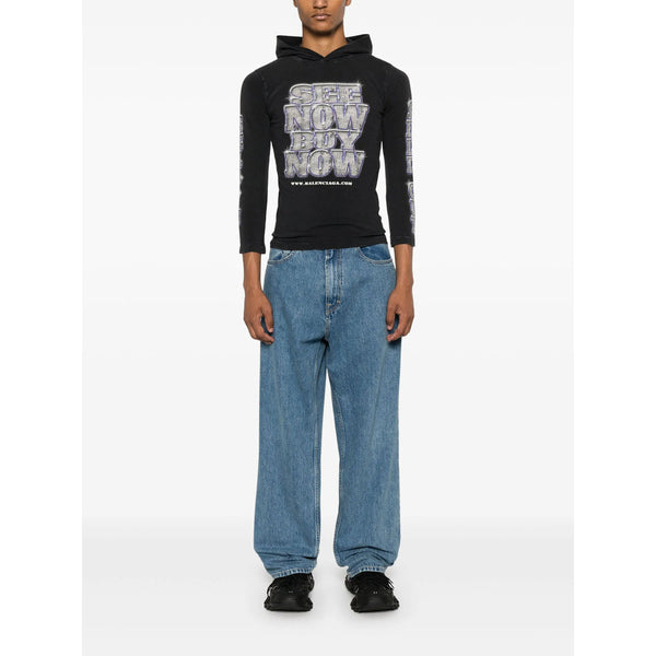 Balenciaga premium tee shirts detail and craftsmanship close-up