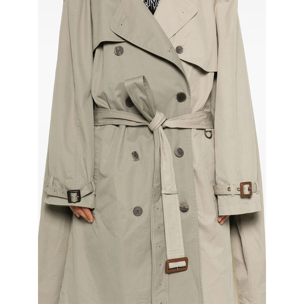 Balenciaga Jackets? Balenciaga Neutrals Coats - Trench & Raincoats Women Premium Casual Designer Jacket