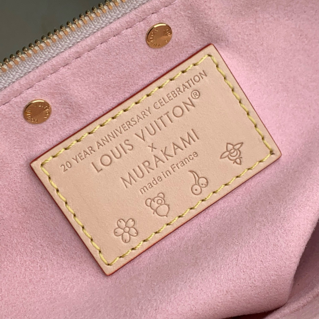 Louis Vuitton Bags- Louis Vuitton Lou x Murakami Pochette Bag Elegant Everyday Designer Handbag