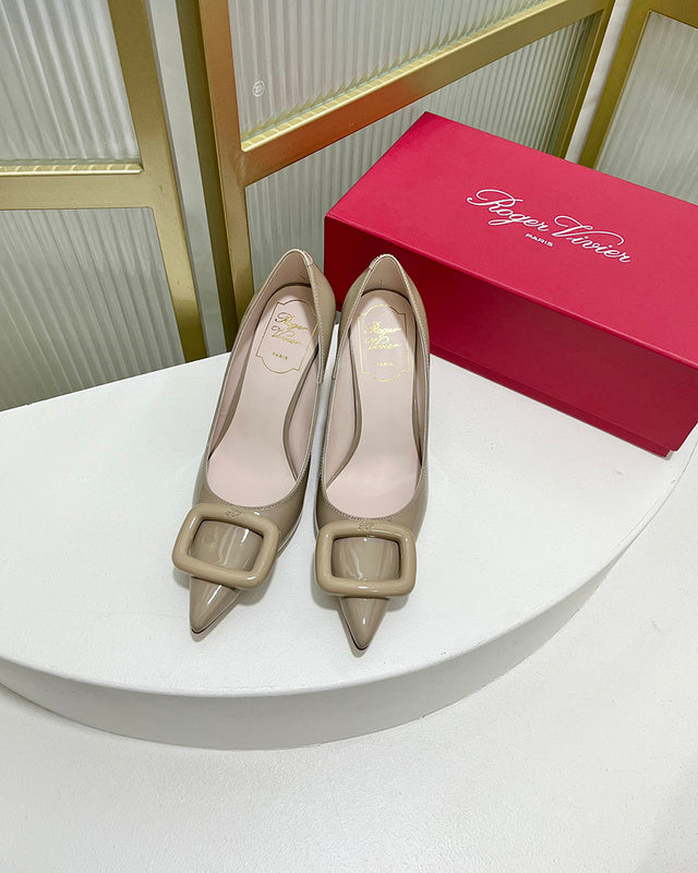 Roger Vivier luxury shoes detail shot