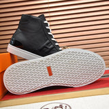 Hermès Black Slip-On Sneakers - Detail Shot of Craftsmanship