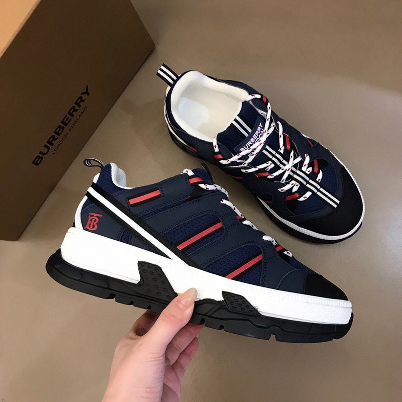 Burberry Beige Low-Top Sneakers - Front View