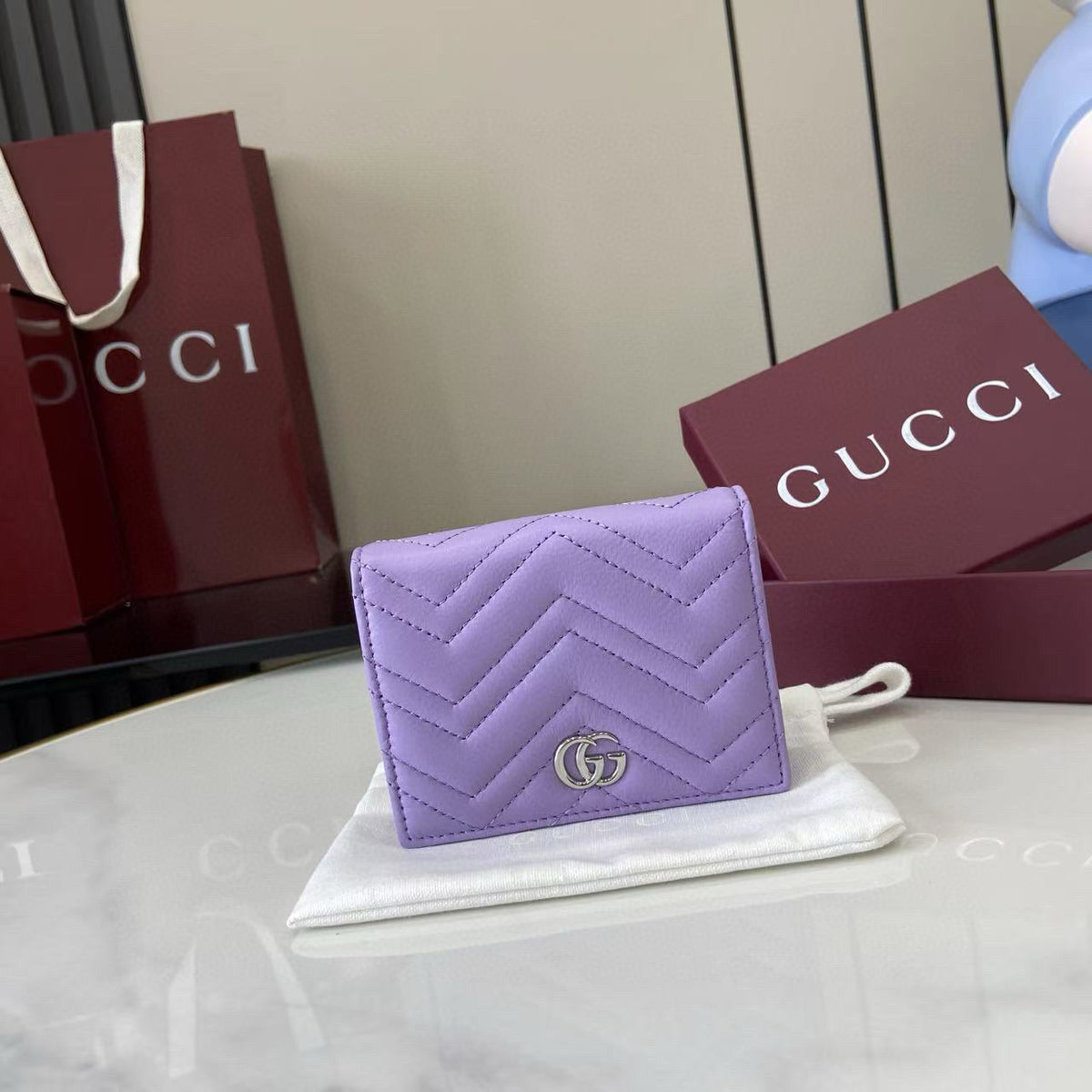 Gucci Wallets- Gucci Marmont Small Wallet Elegant Everyday Leather Wallet