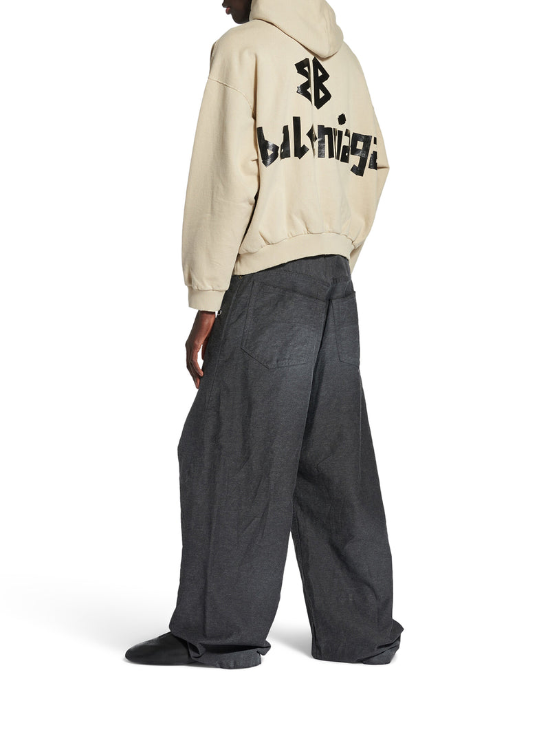 Balenciaga Hoodies? Balenciaga Men Hoodie With Ripped Pocket Comfortable Luxury Streetwear Hoodie