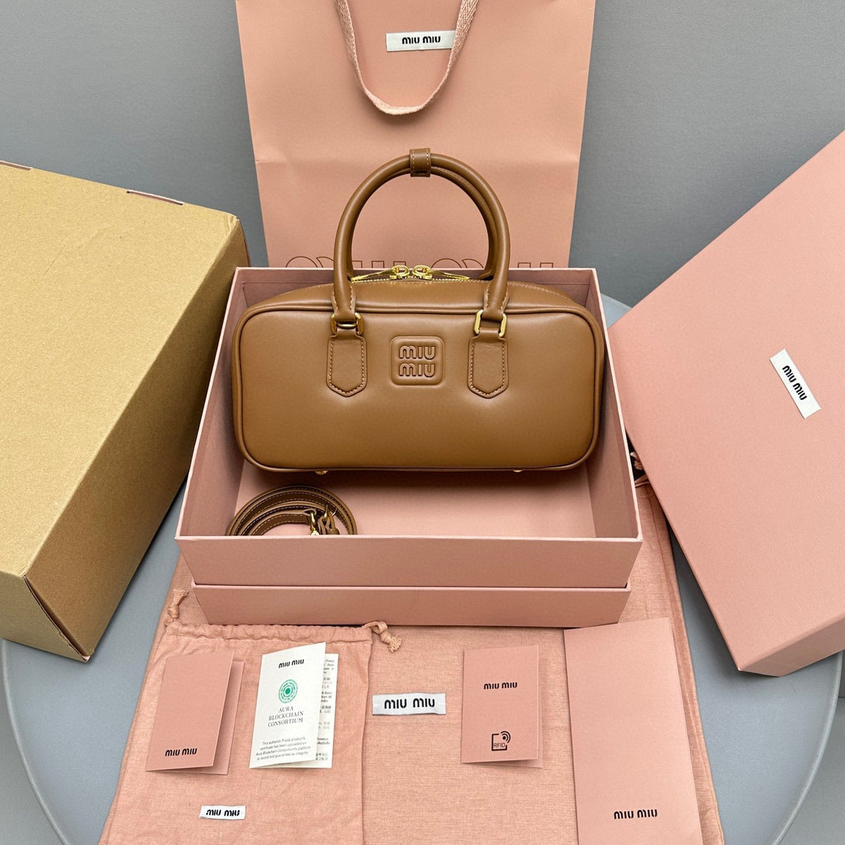 Bags- Miu M Arcadie Bag Luxury Designer Leather Handbag