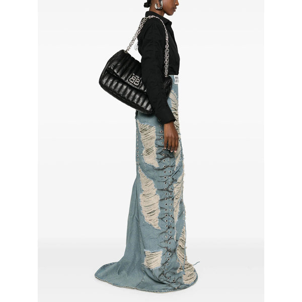 Balenciaga premium cross body bags detail and craftsmanship close-up