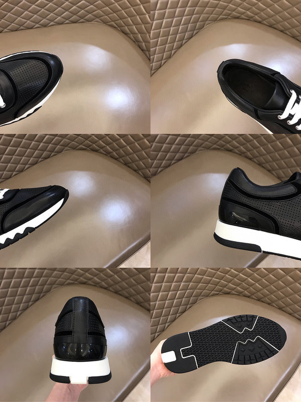Hermès Grey Slip-On Sneakers - Side Profile View