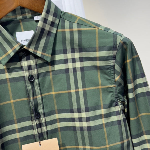 Close-up of Burberry designer clothing craftsmanship