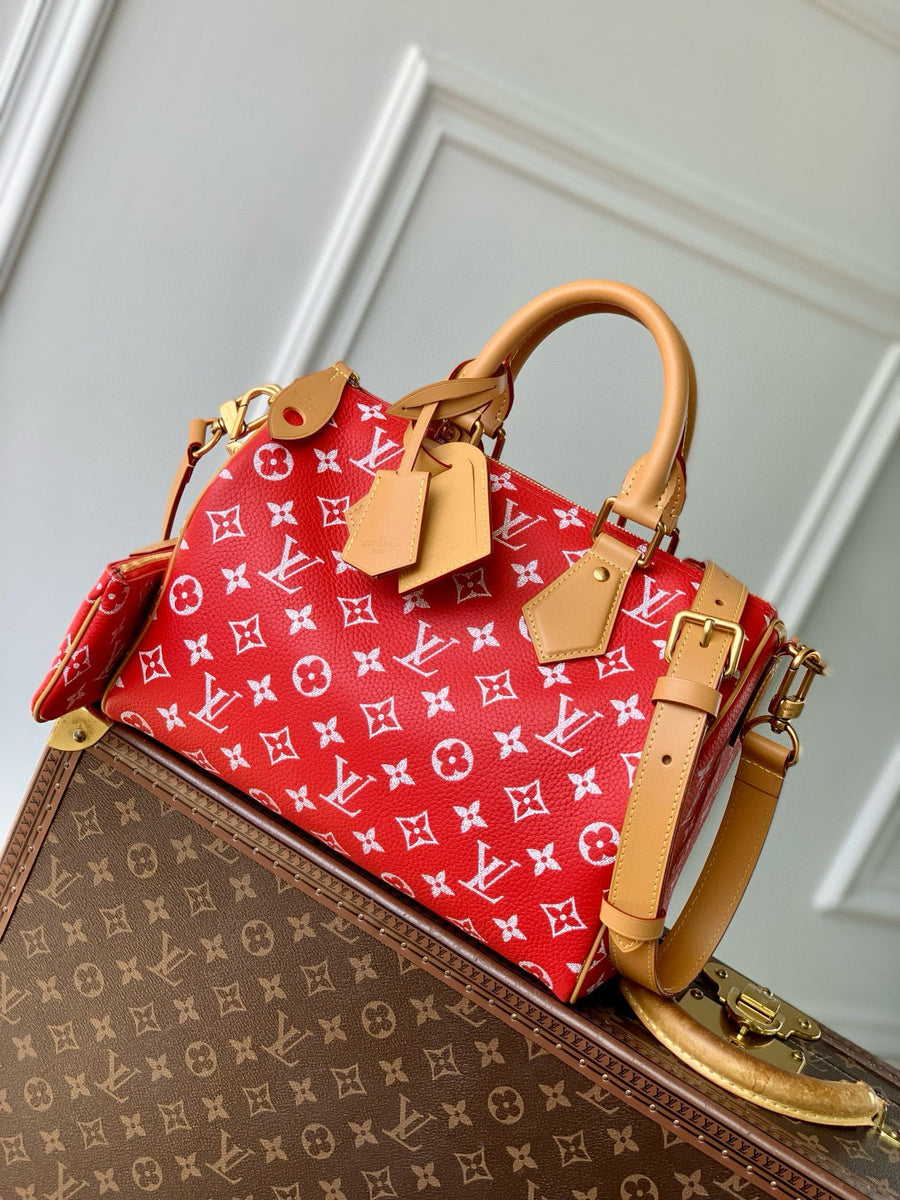 Louis Vuitton Bags- Louis Vuitton Lou Speedy P9 25 Bag Premium Designer Shoulder Bag