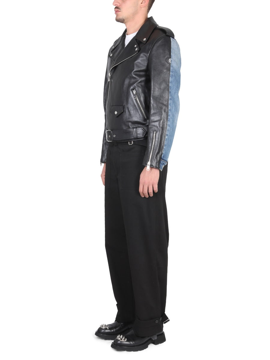 Alexander McQueen premium pants detail and craftsmanship close-up