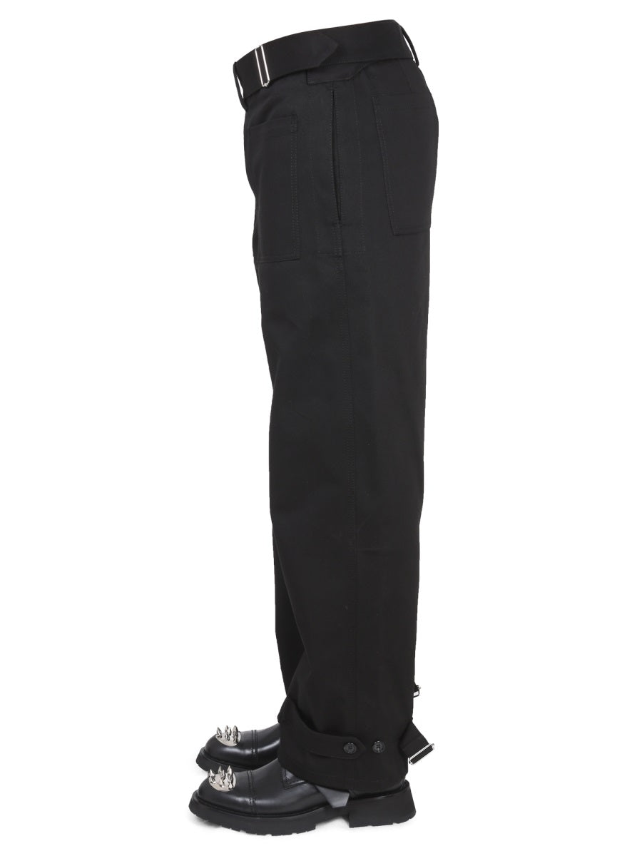 Alexander McQueen pants side profile designer luxury fashion