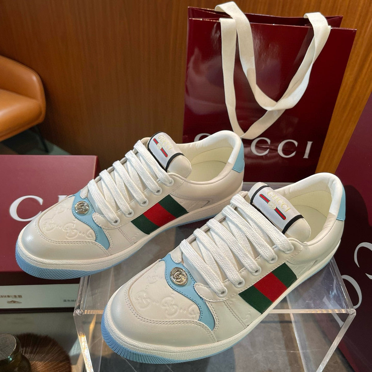 Gucci Shoes- Gucci Screener Trainers Comfortable Everyday Designer Shoes