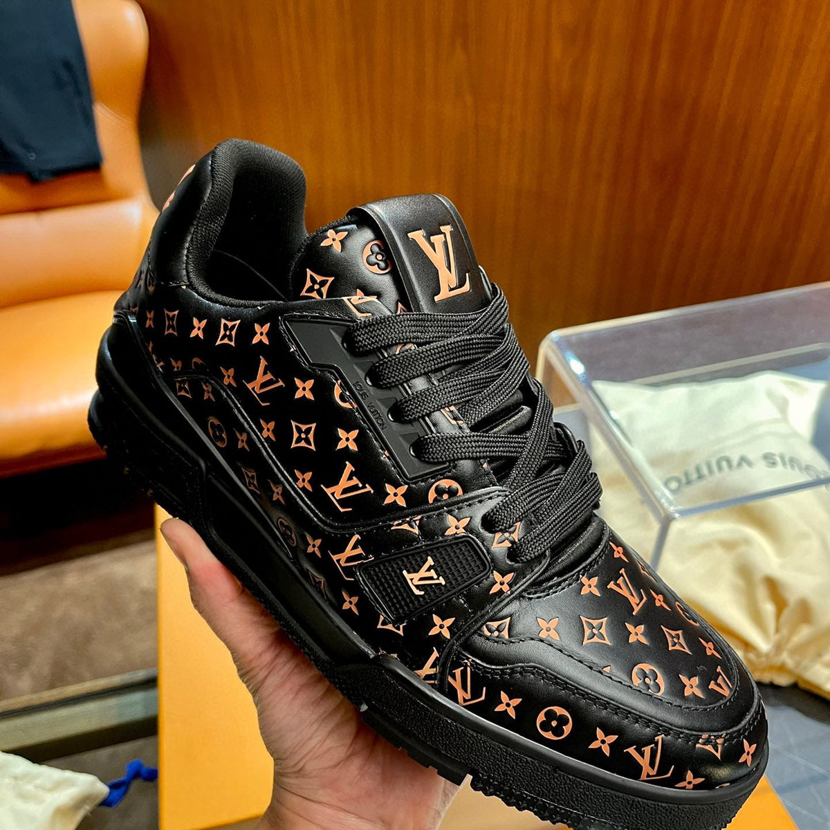 Louis Vuitton Shoes- Louis Vuitton Lou Trainers Premium Designer Casual Shoes