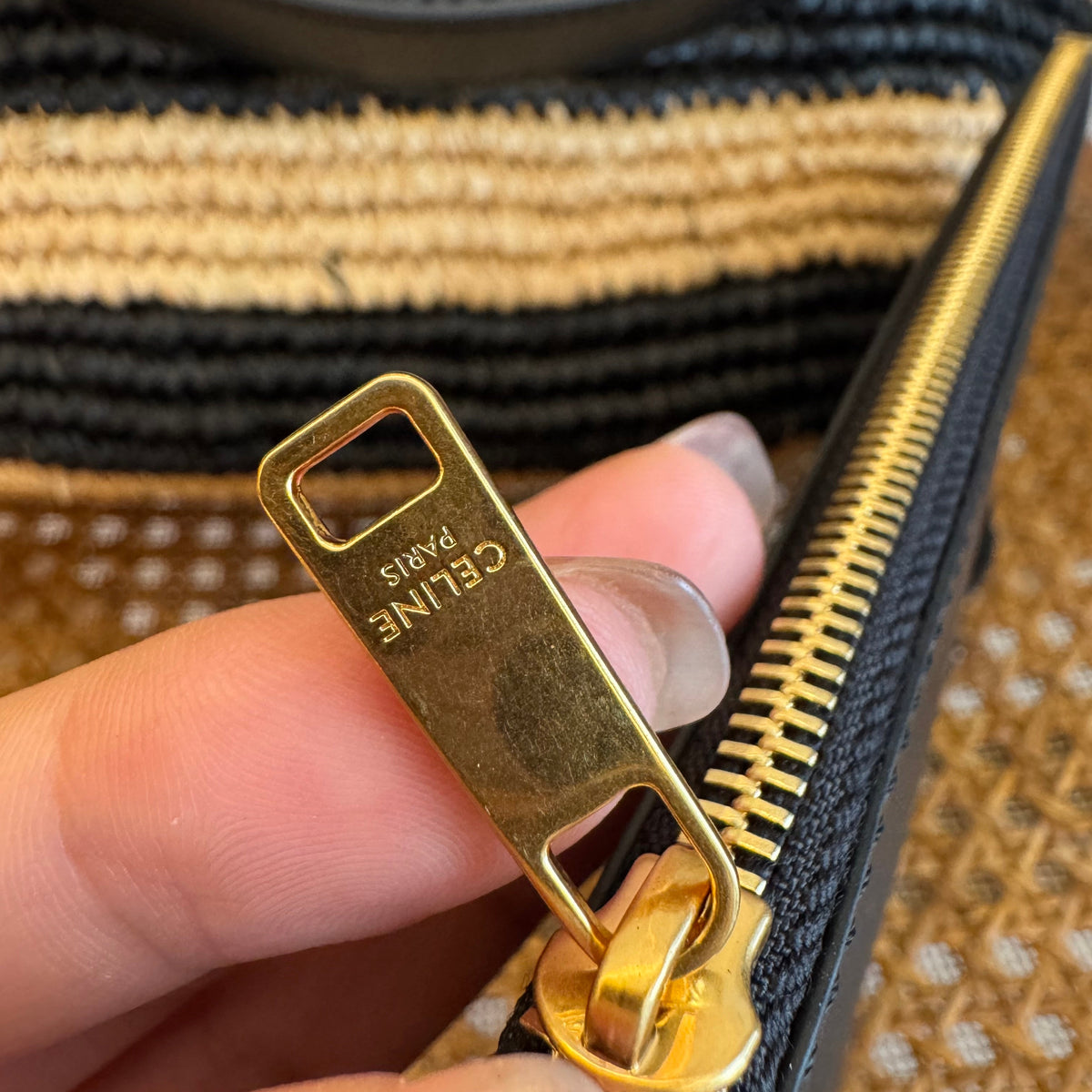 Bags- Cel Striped Couffin Panier Bag Premium Designer Shoulder Bag