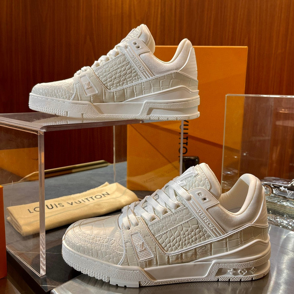Louis Vuitton Shoes- Louis Vuitton Lou Trainers Premium Designer Casual Shoes