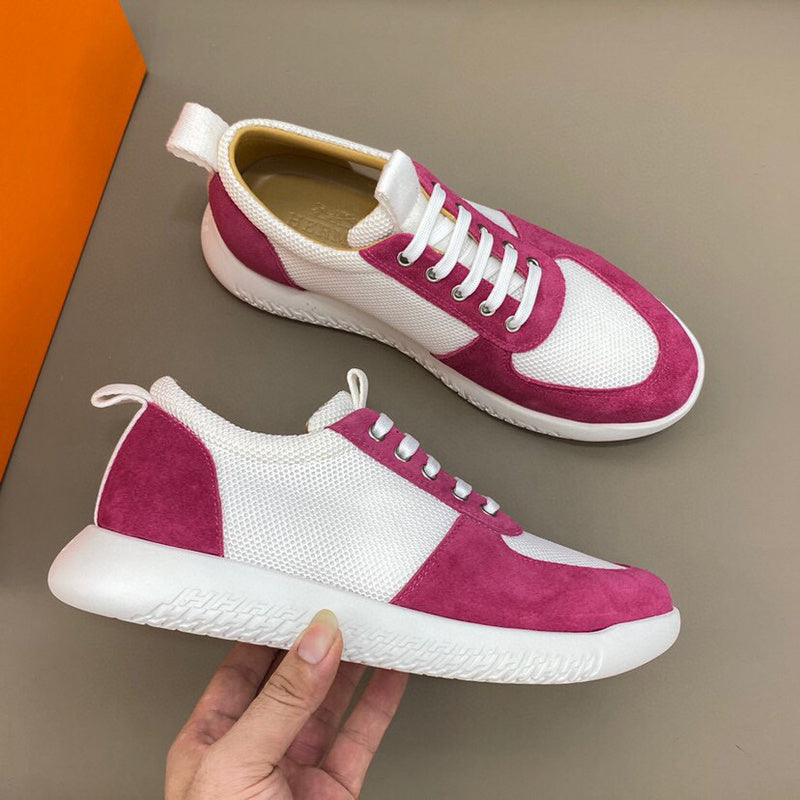 Hermès Beige High-Top Sneakers - Front View