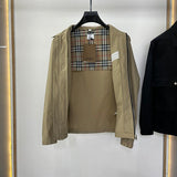 Close-up of Burberry designer clothing craftsmanship
