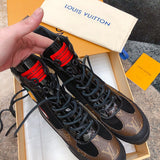 Louis Vuitton luxury shoes detail shot