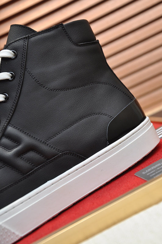 Hermès Black Slip-On Sneakers - Side Profile View